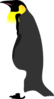 Penguin Standing To The Other Side Clip Art